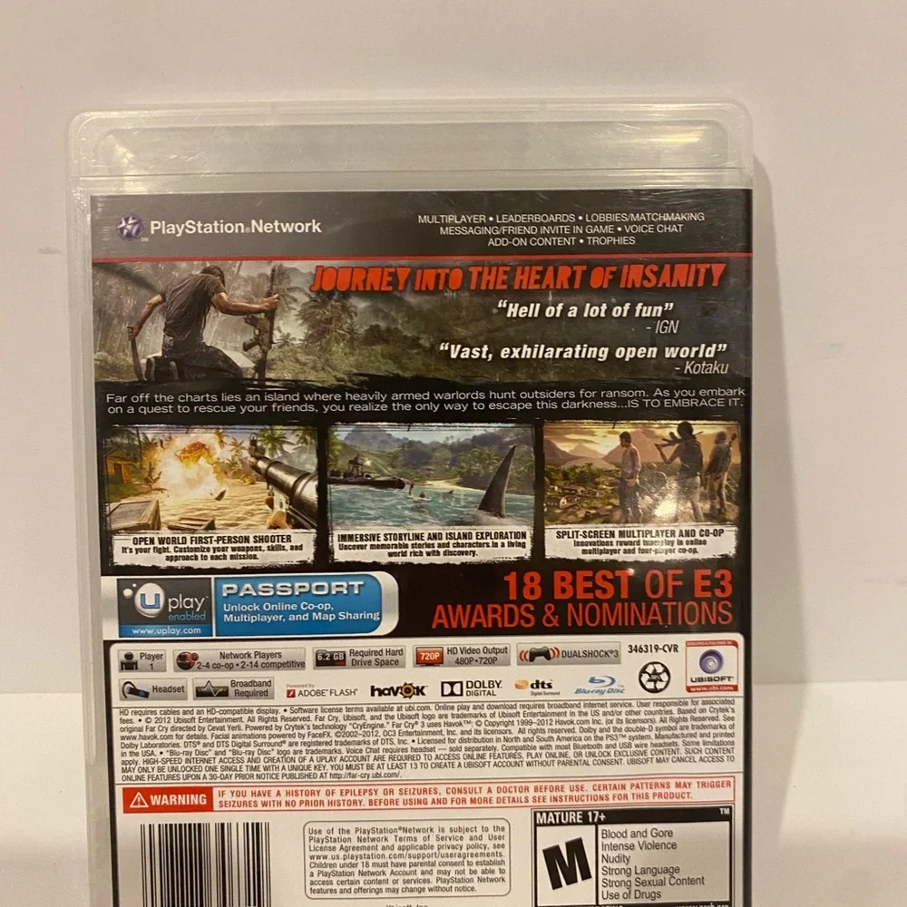 PS3 PlayStation games Red Redemption Grand Theft Auto 4 Farcry 3